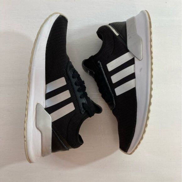 Adidas Originals U_Path Run Shoes Women’s 6 Black White Silver Casual Sneakers - Picture 4 of 9